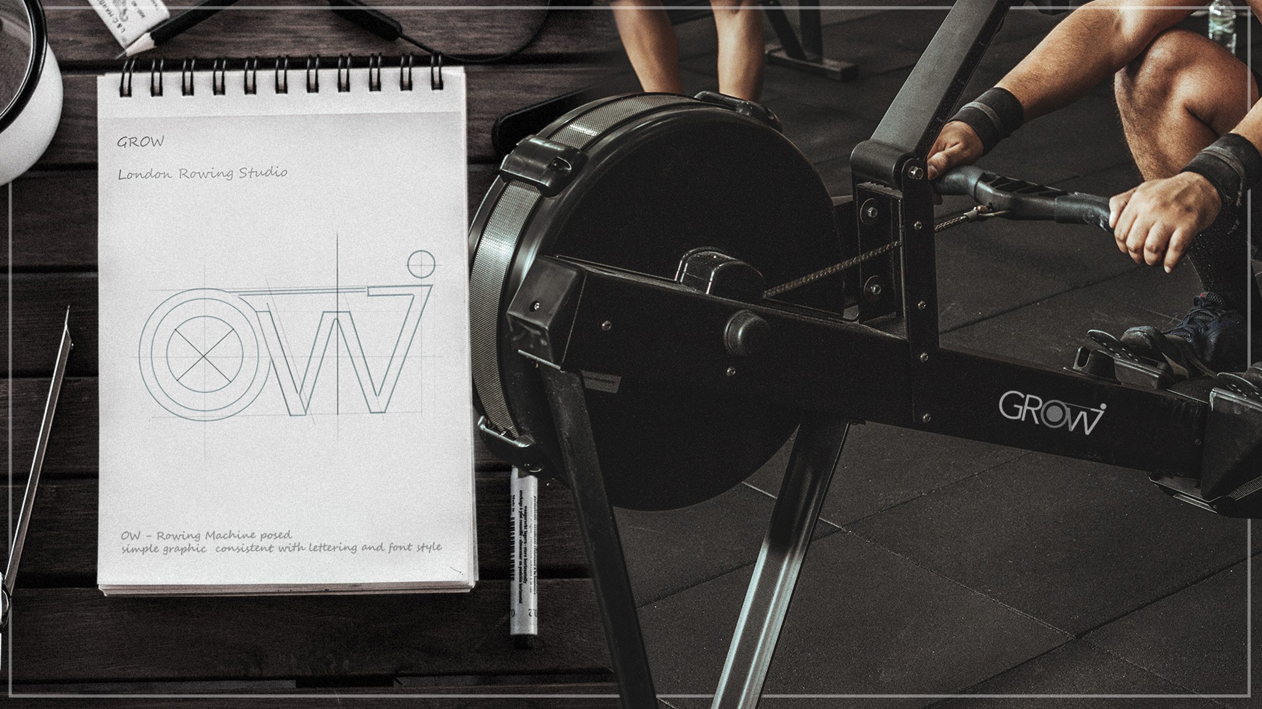 Grow London Rowing Studio Startup Branding London