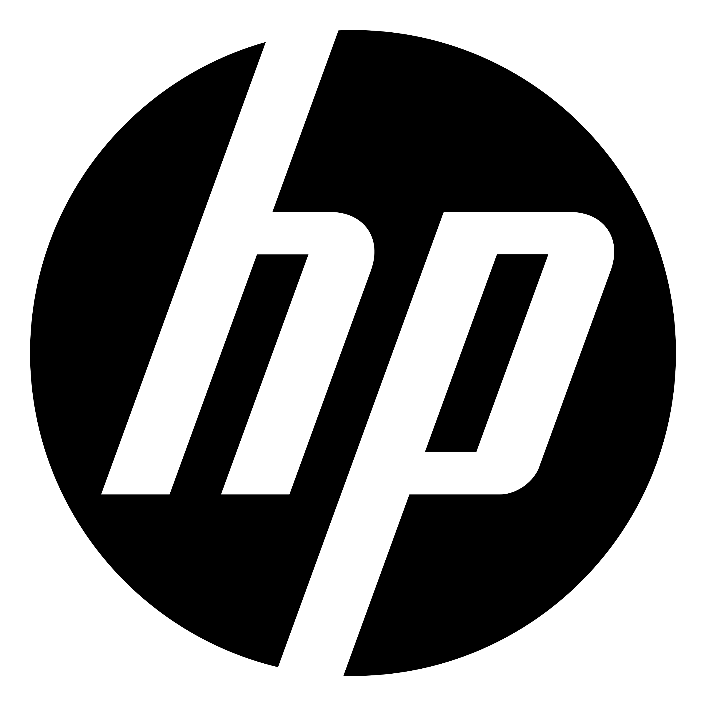 Hewlett Packard Logo Black